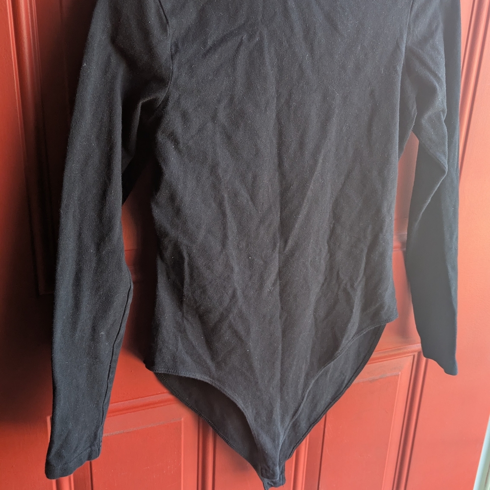 American Apparel Midnight Black Bodysuit L